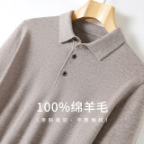 安东尼奥【100%绵羊毛】简奢商务休闲男士翻领Polo衫羊毛衫秋冬针织打底衫