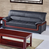 后冠（HOUGUAN）办公沙发会客接待沙发办公室沙发茶几组合商务沙发三人位沙发 西皮双人位