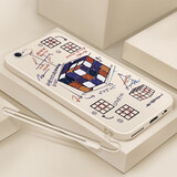 倍思力 适用苹果6plus手机壳iPhone6S PLus男女款防摔全包磨砂保护套超薄软外壳 古董白-数字魔方 苹果6plus/6sPLus通用