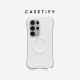 CASETIFY 纯色波漾手机壳 MagSafe兼容 硅胶手机壳 适用于苹果iPhone16/15 Plus/Pro/Max手机保护壳 三星白色Magsafe Samsung Galaxy S24 U