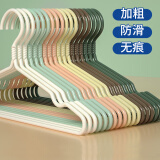 LYNN衣架 挂衣服防滑无痕衣挂架儿童成人家用加粗大号晾晒衣撑子10只