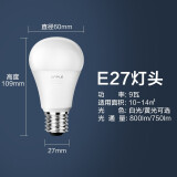 欧普（OPPLE）led灯泡球泡高亮 持久 球泡 灯泡照明节能灯 9瓦【E27大灯头】 白光