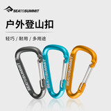 SEA TO SUMMIT登山扣挂钩户外多功能D型锁扣背包小号快挂水瓶挂扣铝合金钥匙扣 挂扣-标准款（2件套）