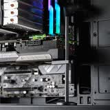 寒彻（FinalCool） 全铝合金4060显卡支架散热器可调节托架千斤顶立式4070升降竖装显卡保护支架 黑色 30CM双杆可升降调节-磁吸底座