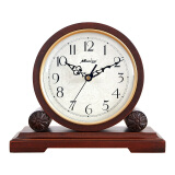 枫叶（MapleLeaf） 新中式实木复古座钟客厅家用现代简约钟表家居装饰艺术时钟摆件 8029