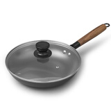 典匠生铁煎锅平底锅无涂层煎蛋锅牛排锅家用烙饼锅聚油煎锅 压铸聚油煎锅-燃气专用 28cm