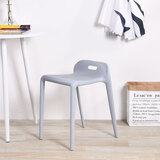 思家丽等位椅子马椅时尚简约北欧餐椅塑料凳子备用餐椅创意餐凳家用凳子