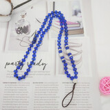 鸿伟科 手机链挂绳水晶链纯手工编织手机链水晶挂绳挂脖手链水钻长链镶钻闪亮胸牌项链吊坠男女款个性创