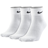 耐克（NIKE）袜子男女新款三双装透气跑步训练休闲运动中筒袜 中袜三双装SX7677-100  L(42-46码)