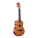 巴丽（BALI）尤克里里23英寸透明乌克丽丽ukulele初学者四弦小吉他 23英寸驯鹿原木+琴包
