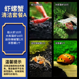 云峰海瑞黑壳虾清洁虾观赏虾活体淡水 鱼缸水族箱水草缸清洁除藻淡水宠物 虾螺蟹清洁套餐A