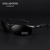 DSUEOOS DESIGN 日夜两用开车钓鱼墨镜男士防远光灯高清偏光变色太阳镜男司机镜 8819 黑框黑灰片