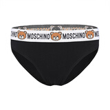 莫斯奇诺（MOSCHINO）女士小熊图案棉质三角内裤 Z A4715 9003 黑色 3