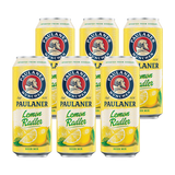 保拉纳（Paulaner）德国进口啤酒柏龙保拉纳啤酒小麦白啤黑啤大麦啤酒500ml整箱装 柏龙柠檬 500mL 6罐 组合装
