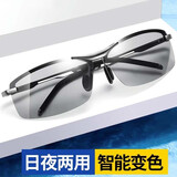 镜沁新款男士变色眼镜开车钓鱼墨镜日夜两用驾驶镜防晒偏光太阳镜 智能  变色款