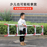 奥质加宽铝合金梯子双层加厚梯子家用折叠梯双侧人字梯室内工程登高步梯爬梯0.5米至2.5米八项高度可选 0.8米【常规款】