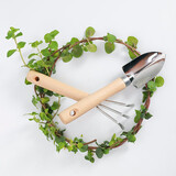 寿禾种植工具大全铲子挖土苗填土园艺家用户外木把种植挖树铲起苗 优质小工具两件套