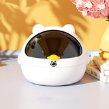 小垃圾桶桌面上迷你可爱家用客厅现代简约带盖办公桌纸篓轻奢 猫垃圾桶