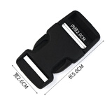 居佳乐塑料加厚安全插扣箱包扣环配件背包带子卡扣子母扣儿童书包调节扣 黑色【内径2.0cm】 2个