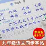 七八九年级上册字帖新版人教版语文同步凹槽练字本7-9年级练字帖楷书初中生初一初二初三正楷钢笔硬笔书法 九年级下册同步凹槽字帖+20笔芯2笔杆2握笔器