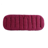 笨斯基汽车坐垫冬季保暖车垫办公椅单片坐垫短毛绒加厚冬天棉座垫座套 红色后排单件