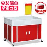 Boelter促销台超市促销车特卖花车甩货车商场服装店理货车地摊展示架堆头 升级款白洞大号