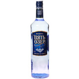 月亮谷洋酒俄罗斯原装进口RUSSIAN VODKA 五湖伏特加40度 1000mL