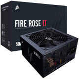 首席玩家（1st player）额定500W 火玫瑰500 电源（85%效率/12CM液压风扇/支持背线）