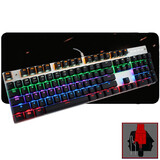 米徒（ME TOO） 米徒小钢炮Z55背光朋克复古机械键盘(游戏机械键鼠套装 绝地求生吃鸡机械键盘) 小钢炮机械黑色红轴