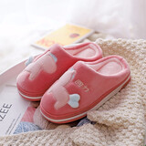 回力回力儿童棉拖鞋冬新款男女儿童宝宝可爱小马图案保暖室内居家棉鞋 2686深粉 28-29