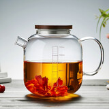 美斯尼 耐热加厚玻璃茶壶泡花茶壶套装煮茶器整套茶具套装冷水壶凉水壶 1200ml 糖心壶