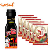 三养（SAMYANG）韩国进口 火鸡面酱超辣酱料火鸡酱酱包酱汁辣椒酱韩式辣酱调料 黑瓶酱+火锅面5袋