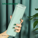 星巴克（Starbucks）保温杯切面款不锈钢随行杯473ml水杯咖啡桌面杯保冷礼物家居馆