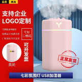 epcbook【私人订制】车载迷你加湿器卧室定制logo礼品刻企业采购办公室桌面宿舍家用女生空气喷雾小型 粉色【插电款】