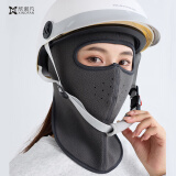 欣诺凡冬季骑行防寒面罩男女保暖护脸护颈护耳户外骑车防风口罩保暖装备 冬季保暖面罩【083深灰】