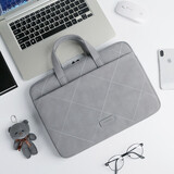 英制 笔记本电脑包女士适用华为matebook包苹果macbook手提pro小新air 绅士灰 13-14英寸