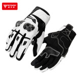 摩多狼（MOTOWOLF）骑行夏季手套四季摩托车手套碳纤维透气复古机车防摔男女骑士装备