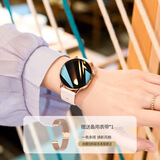 筱岙2026新款gt5女士智能手表接打电话消息提醒支付nfc门禁血压心率血氧睡眠监测情侣计步运动手表 粉胶