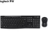 罗技（Logitech）MK270 键鼠套装 无线键鼠套装 办公键鼠套装 全尺寸 黑色 自营 带无线2.4G接收器