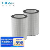 LIFAair LA22HEPA滤芯 适用于LA500/500E/510空气净化器（2只装） LA22 HEPA滤芯