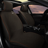 恒源祥 汽车坐垫四季通用座垫夏季亚麻汽车座垫 亚麻艺术-咖啡