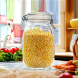 喜碧（Scybe）泡酒瓶密封罐玻璃储藏瓶茶叶罐 储物罐奶粉罐 圆形潘多拉1800ML