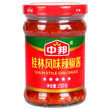 中邦蒜蓉辣椒酱 桂林辣椒酱 230g 拌面酱 下饭酱蒜香辣酱烧烤火锅蘸酱 中邦桂林辣椒酱230g*单瓶