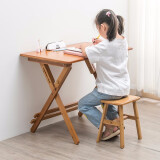 竹庭学生书桌折叠学习桌作业桌简易书桌写字桌升降桌 80平款折叠学习桌