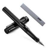 德国进口 凌美(LAMY)钢笔签字笔墨水笔Safari狩猎者礼品笔 亮黑色F尖成人学生练字笔（德国银灰环保盒装）