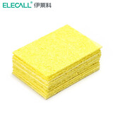 伊莱科 电烙铁烙铁头清洁海绵 高温海绵 电铬铁烙铁头去氧化海绵 专用 方海绵 10个