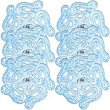 春风尿斗香片消臭剂小便池垫片除臭三角块男厕所芳香球除味防堵过滤网 6片组合（蓝色）