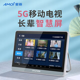 夏新（Amoi）5G无线网络小电视机移动老人小电视迷你WIFI网络唱戏机老年大屏看戏机视频播放器收音机广场舞音响 15寸网络触摸屏（3000+电视台）  标配送充电器+耳机