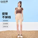 自由系冰丝五分鲨鱼裤女夏季紧身速干安全裤高腰收腹提臀骑行瑜伽芭比裤