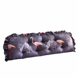 西漢家纺 床头大靠垫 长靠垫软包三角双人情侣靠背腰垫靠背枕榻榻米床上大靠背 网红鸟 180*50*25cm